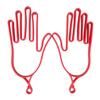 1 Pair Hand Shape Plastic Outdoor Sport Golf Gloves Mitten Holder Rack Stretcher
