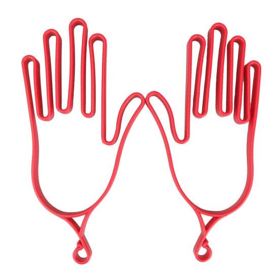 1 Pair Hand Shape Plastic Outdoor Sport Golf Gloves Mitten Holder Rack Stretcher