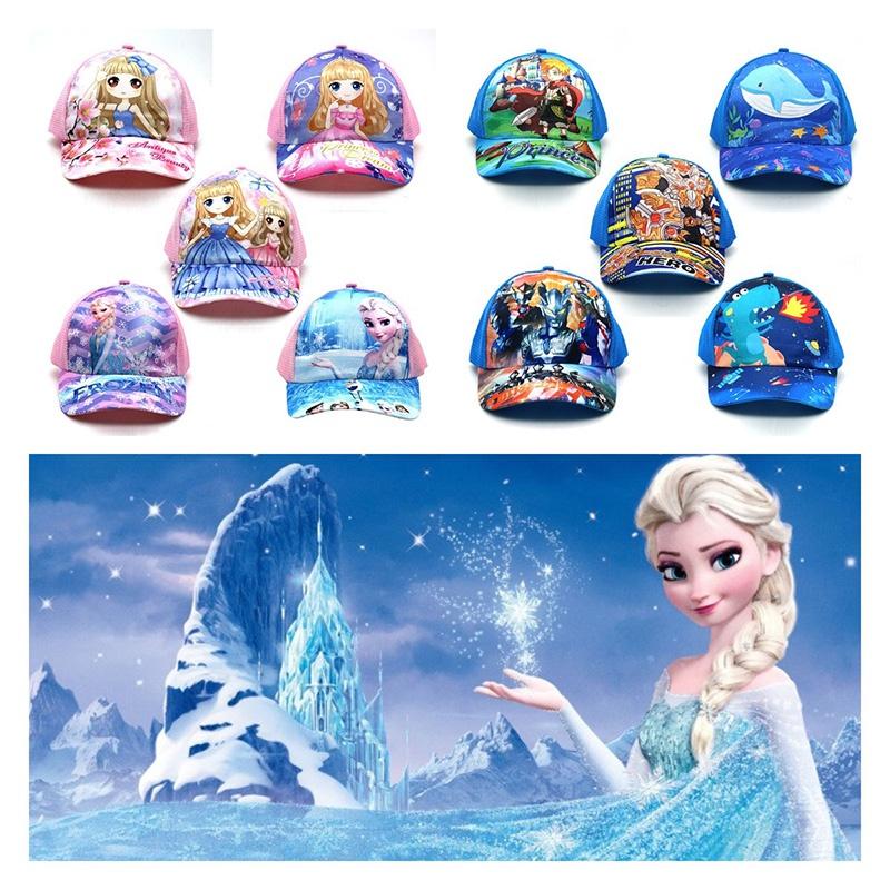 New Cartoon Baseball Cap For Kids Dinosaur Sun Hat With Mesh Shield