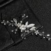 Hairpin Ornaments Headdress for Bridal Alloy Flower Hair Pins Crystal Hair Clip Bride Headwear