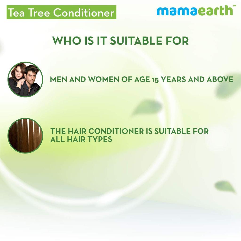 Mamaearth Anti Dandruff Conditioner 250 Ml Pack of 1 For Healthy, Shiny, Itch-Free Hair with Tea Tree & Ginger Oil