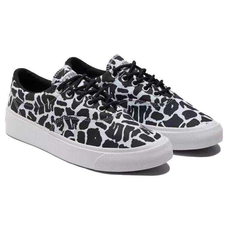 Converse Skidgrip Stylish Low Top Casual Canvas Shoes Black Gray Printing 'Black Gray' 171335C
