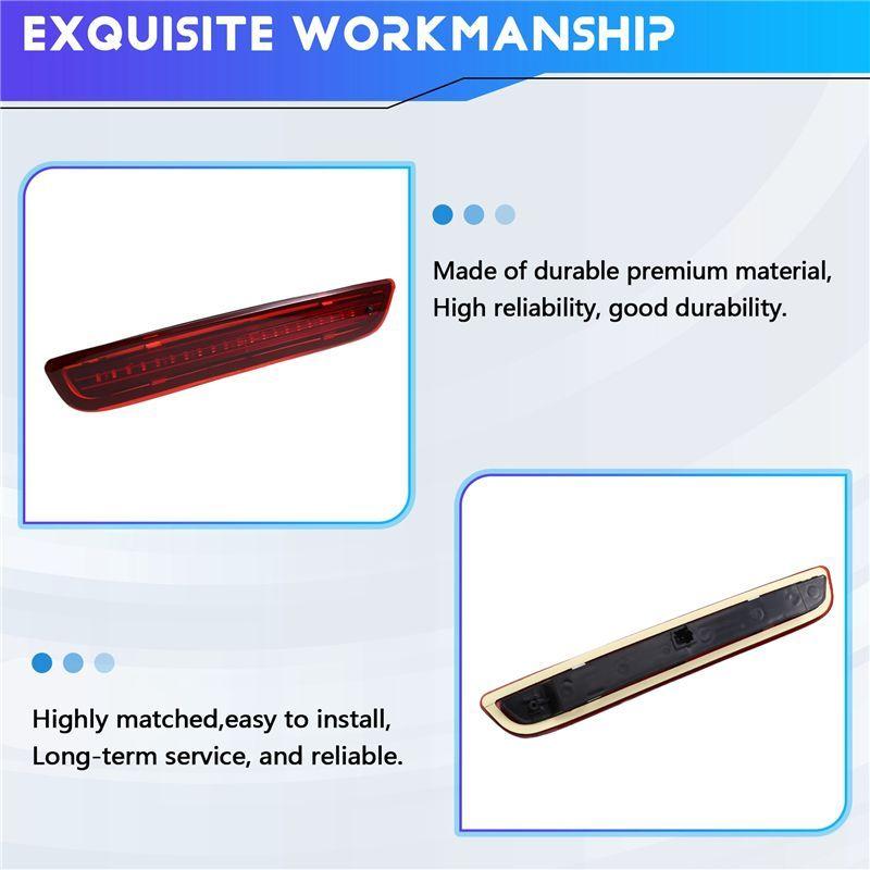 Powerful Car Third Brake Lamp High Mounted Brake Light Warning Light B000878980 For 108 Citroen C1 2014- Red