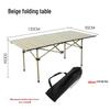 Height-Adjustable Outdoor Foldable Table for Picnic, Camping, and BBQ