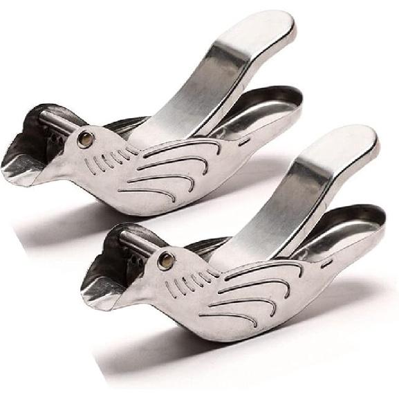 New Acrylic Manual Lemon Slice Squeezer, Portable Transparent Fruit Juicer, Elegance Bird Shape, Hand Juicer for Orange Lemon Lime Pomegranate (4Pcs)