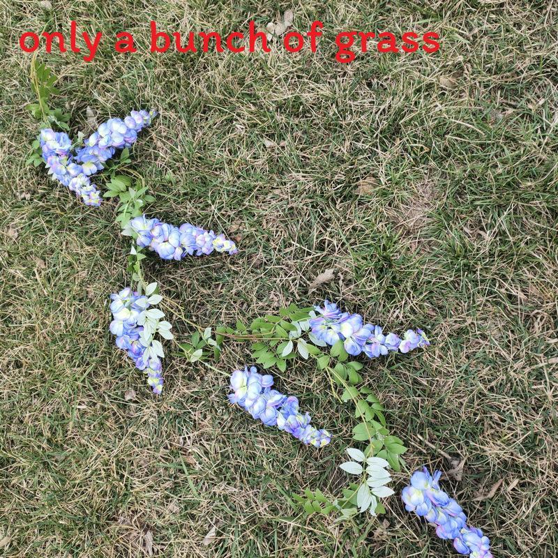 Purple Wisteria Artificial Hanging Flowers For Wedding Decor With Multicolor Options