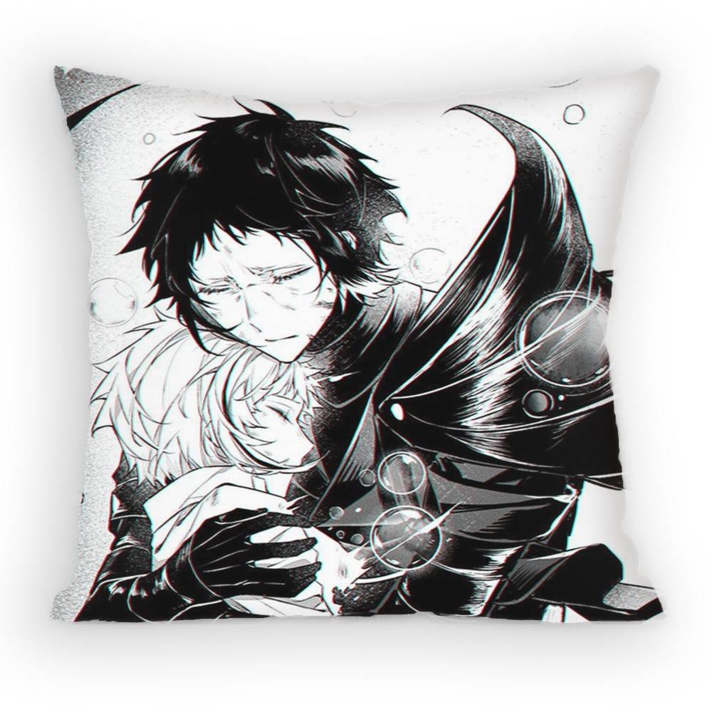 Bungo Stray Dogs Nakajima Atsushi Pillow Case Sofa Living Room Bedroom Headboard Backrest Cushion Square Cushion Nap Time