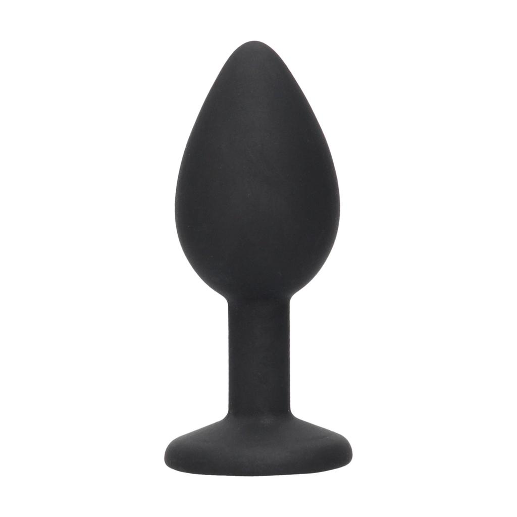 Ouch! - Silicone butt plug with decorative jewelry