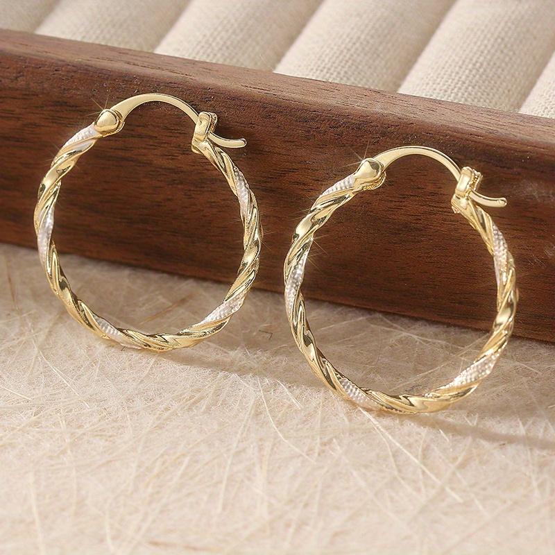 Timeless Twist Hoop Earrings - Forward Daily Wear Accessories for Her- The Perfect Trendy Female Gift for Everyday