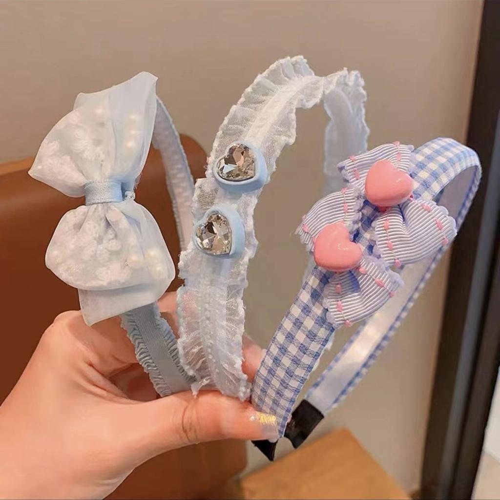 3Pcs/Set Children Cute Sweet Colors Flower Hairbands Headwears Girls Fashion Hair Hoop Headbands Kids Hair Accessories