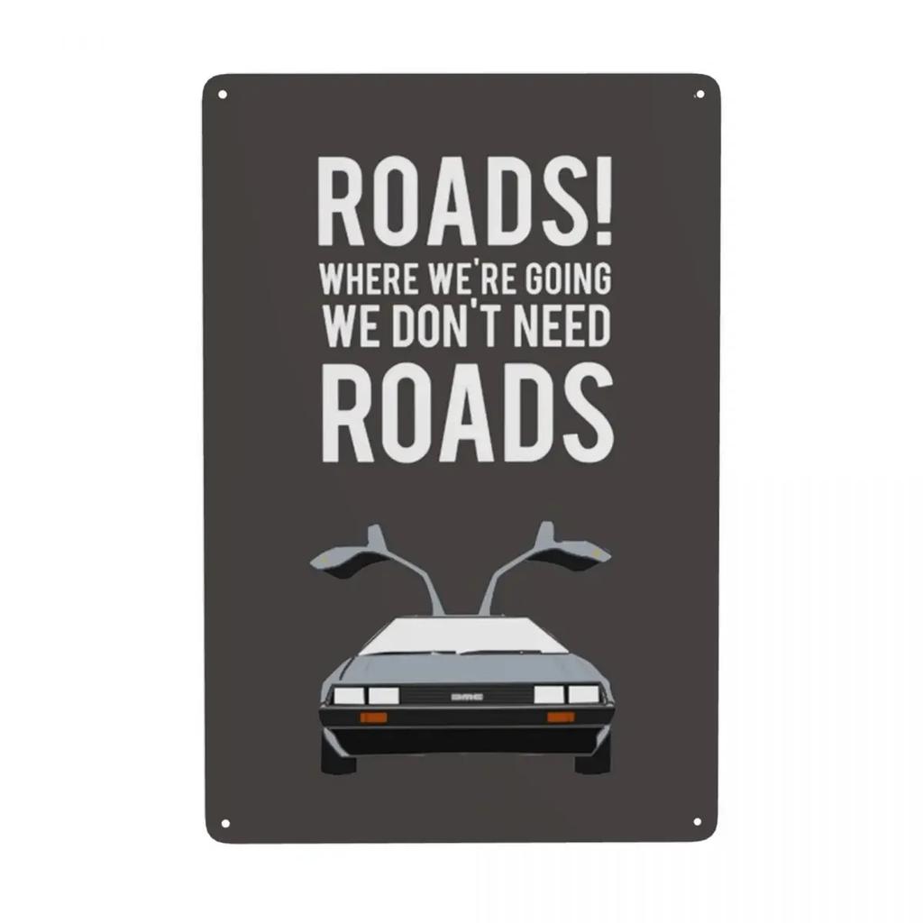 Flux Capacitor Metal Sign - Back To The Future Modern Tin Decorative Plaques, Office Store Pubs Club Art Decor