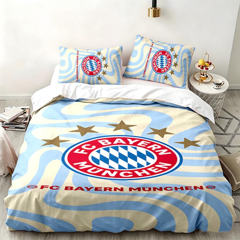 Bayern 3pc set Perfect for bedroom use Comfortable bedding set includes a duvet cover and two pillowcases Ideal birthday or Christmas gift