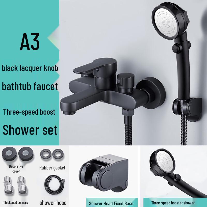 TLXT Wall-Mounted Bathtub Shower Mixer Faucet