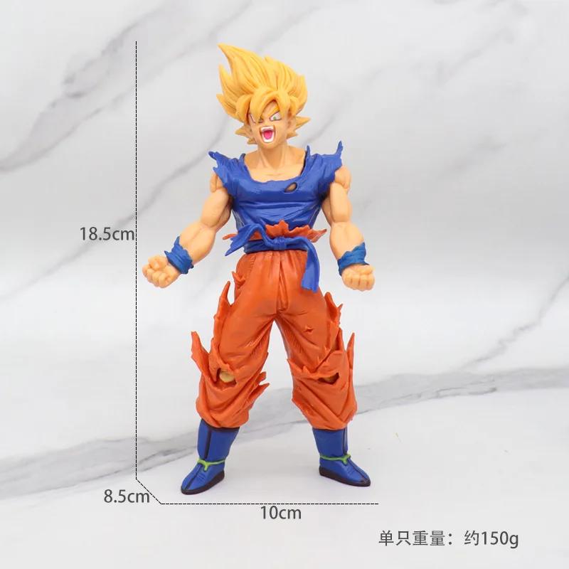 In Stock Anime Dragon Ball Z Super Saiyan  Model Son Goku Scene PVC Action Figure 18cm Statue Collectible Action Model Toy Gifts