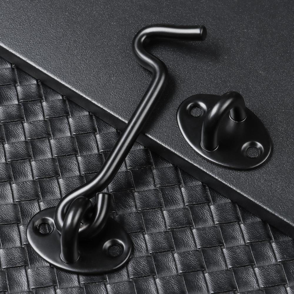 Heavy Duty Hardwar 4 Inch Gate Lock Screen Latches Gate Latch Barn Door Lock Hook and Eye Latch