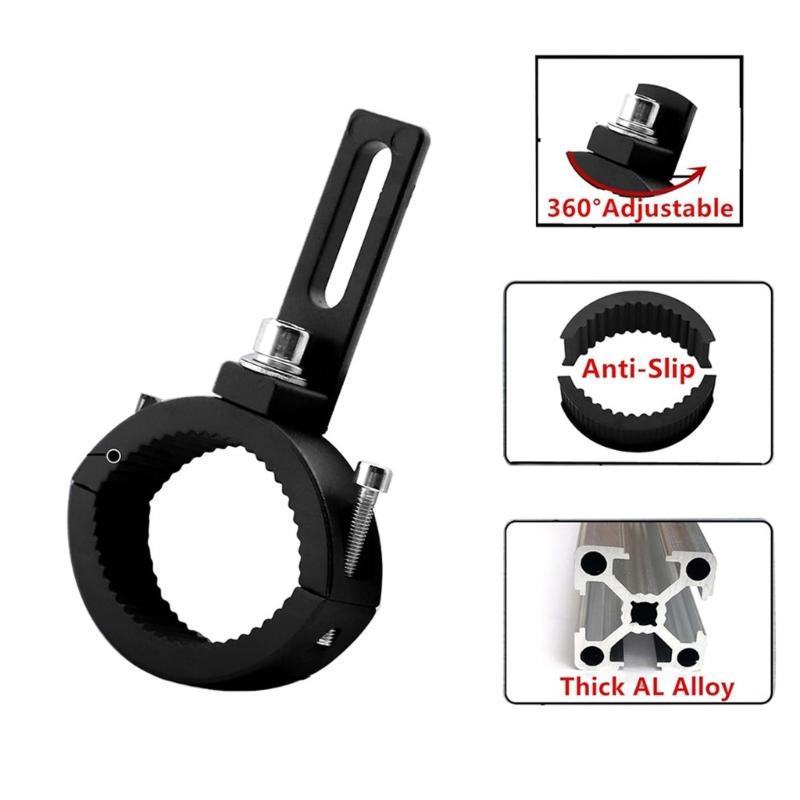 Motorcycle Spotlight Mount Bracket Rack Crafted from High Strength Aluminum Alloy For Night Riding & Offroads Adventures