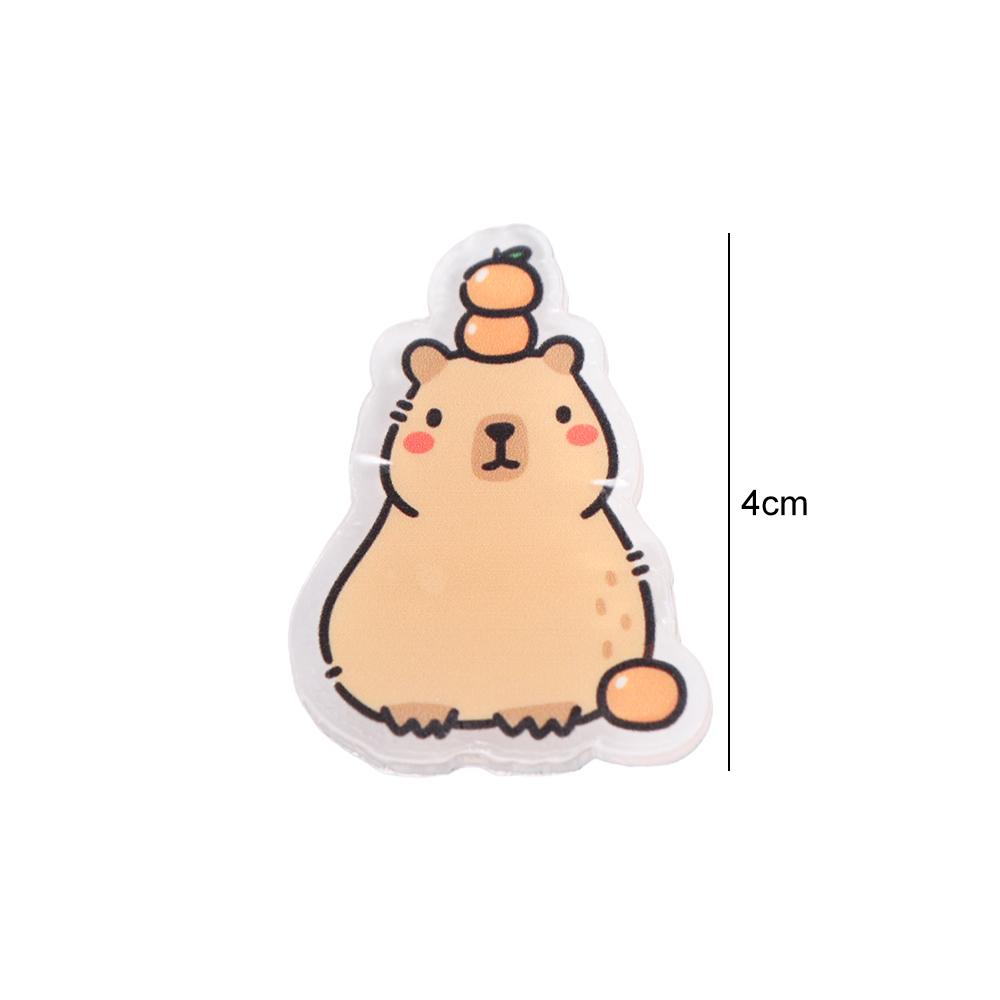 Breastpin Acrylic Capybara Pin Kapibara Capibara Pin Jewelry Animal Badge  Unisex