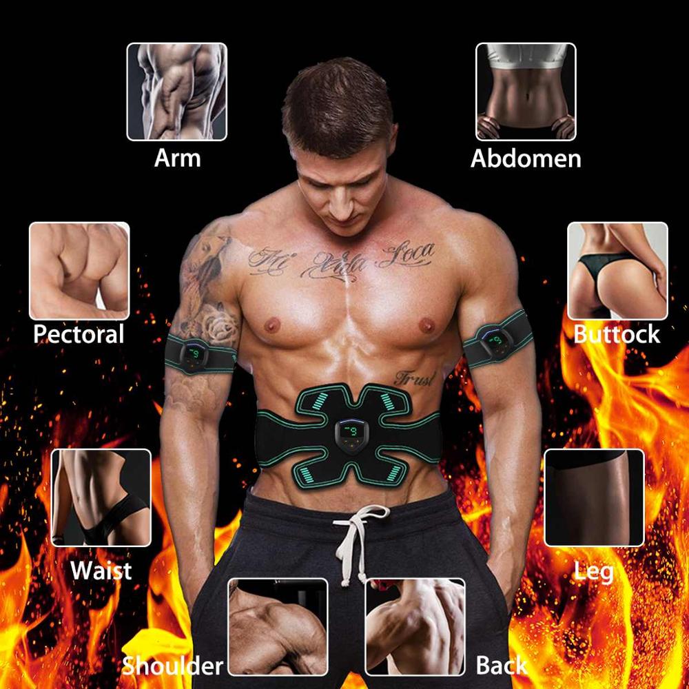 Vibration Fitness Massager Abdominal Muscle Stimulator Toner Home Gym Electrostimulation ABS Trainer EMS Training Apparatus