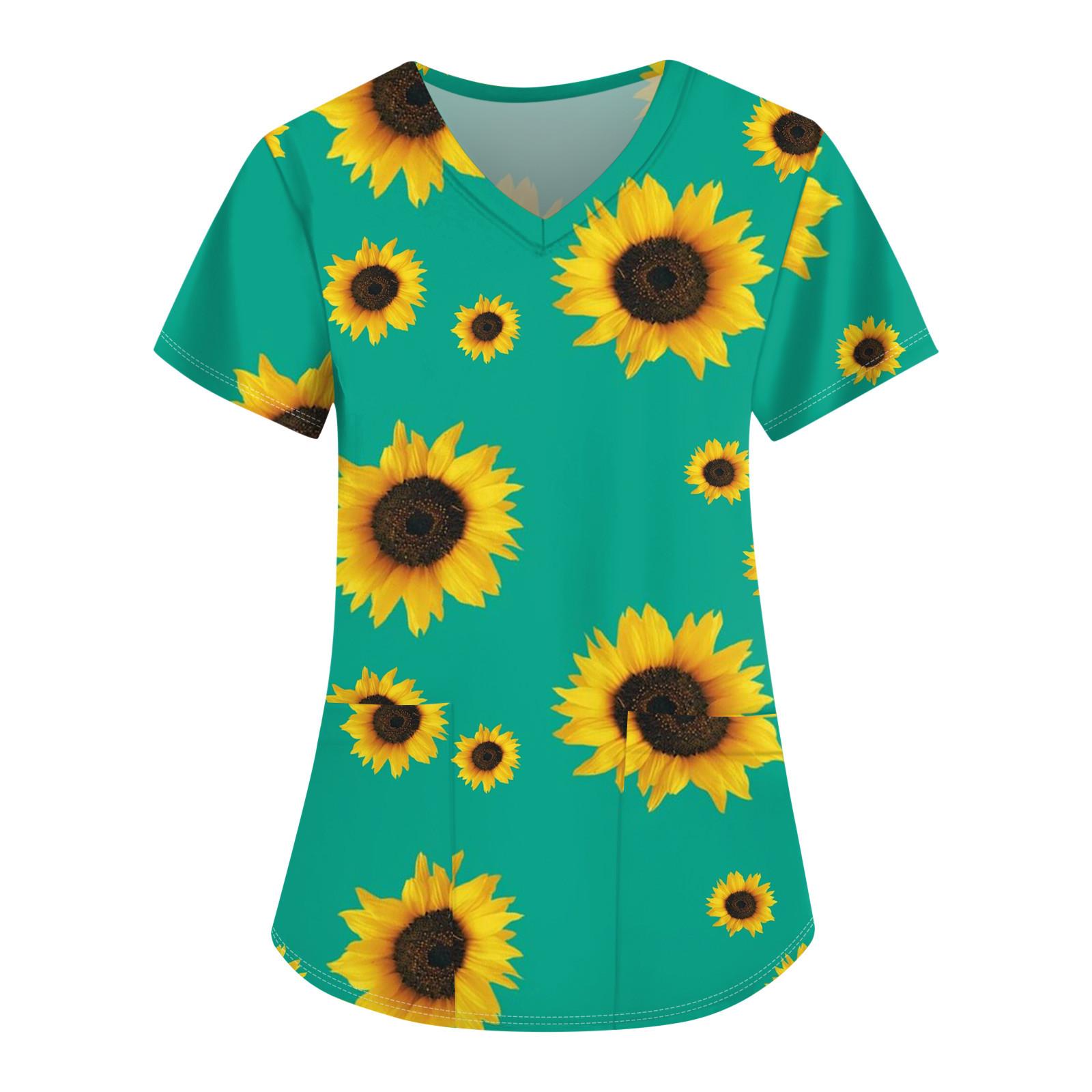 Женские свободные топы с коротким рукавом Повседневные топы больших размеров с V-образным — фото 4