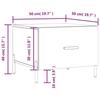 VidaXL Table basse Noir 50x50x40 cm Bois d'ingénierie 829414