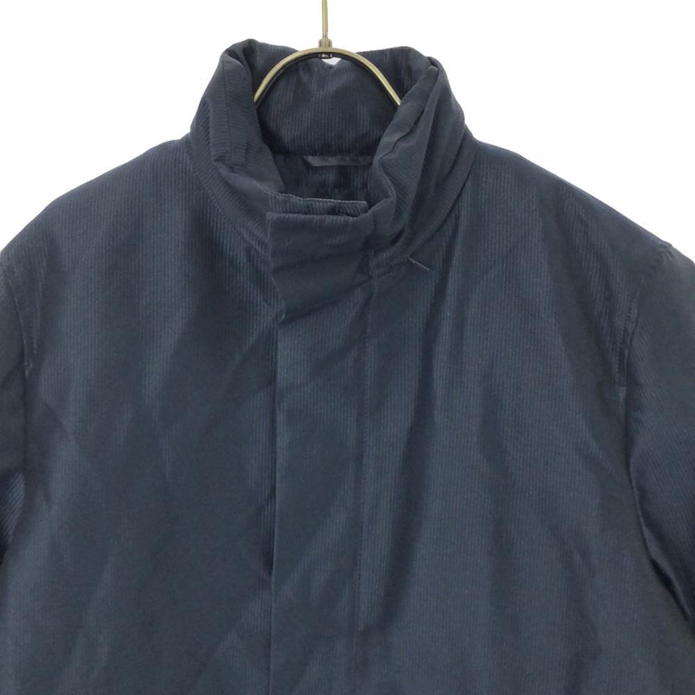 Calvin Klein Stripe Stand Collar Coat 34 Navy With Liner Men's Used