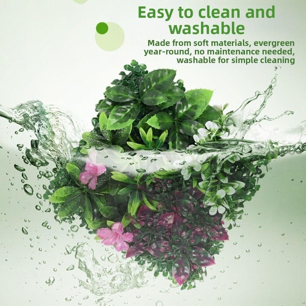 DIY Artificial Eucalyptus Carpet Eternal Life Simulation Maple Plant Sheet Wedding