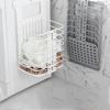 Hollow Out Wall Hanging Laundry Basket Large Capacity Dirty Clothes Basket  For Bathroom