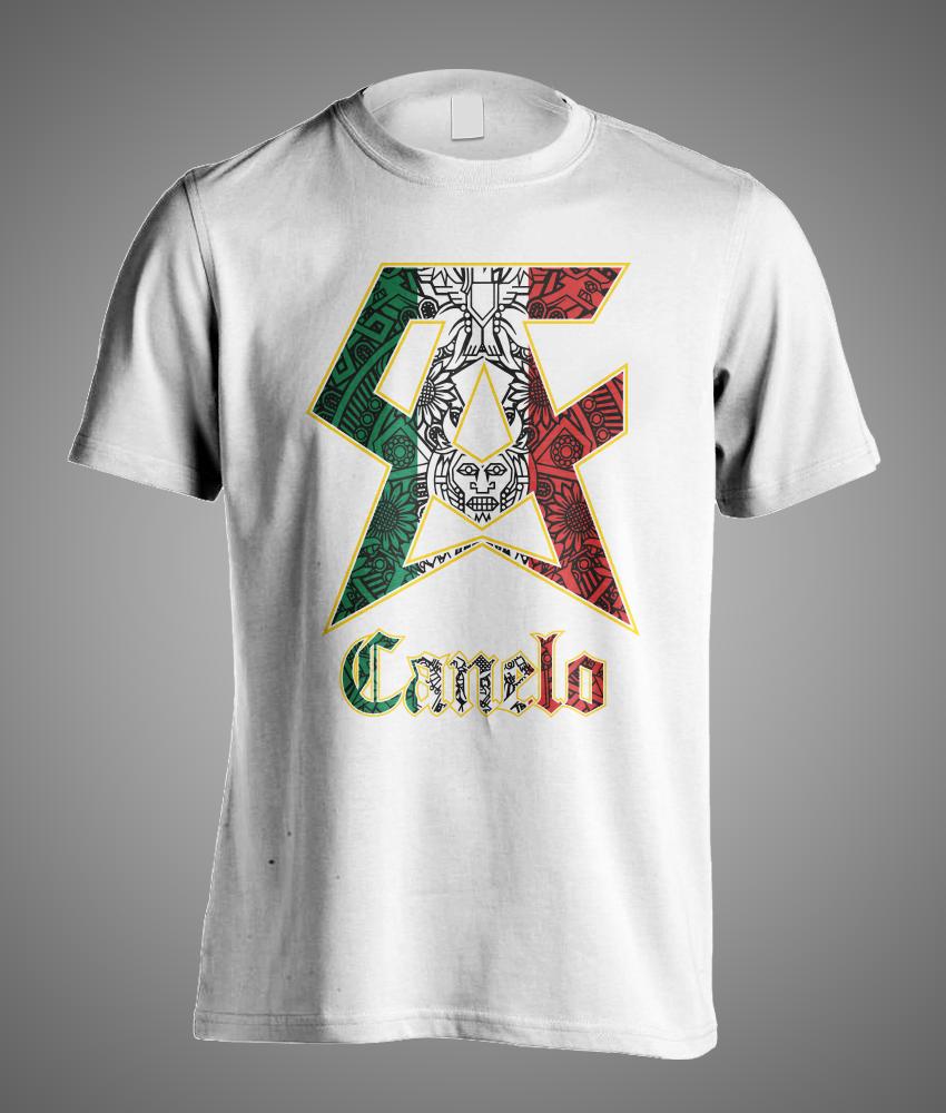Canelo Boxing Mexican Style Mexico Saul Alvarez Logo Symbol Mens TShirt Cotton ONeck Short Sleeve Mens T Shirt Size S3XL
