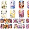 12Sheet Nail Patch Printed Pattern Waterproof Multiple Styles Women Nail Art Sticker for Beauty