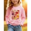 European sizes Long-Sleeved T-Shirt for Kids Featuring a Cartoon Tomato Design, Perfect for Everyday Casual Wear And an Excellent Gift Option