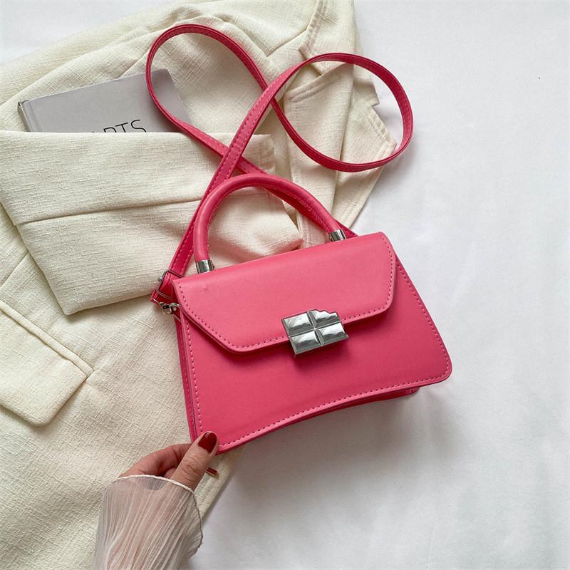 Stylish Korean-inspired Fashionable Crossbody Bag For Women In Black White Green Brown Pink маджента
