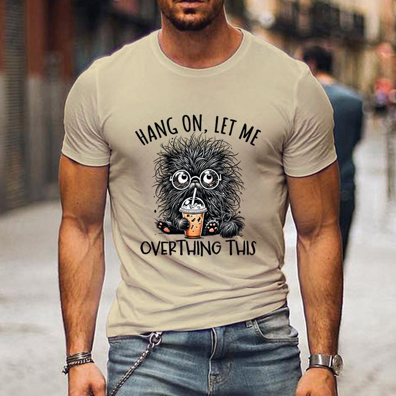 Ramen Schwarze Katze Grafik T-Shirts Wenn ich launisch bin, gib mir Futtery Lustige Herren T-Shirts Kurzarm Kleidung Hip Hop Streetwear