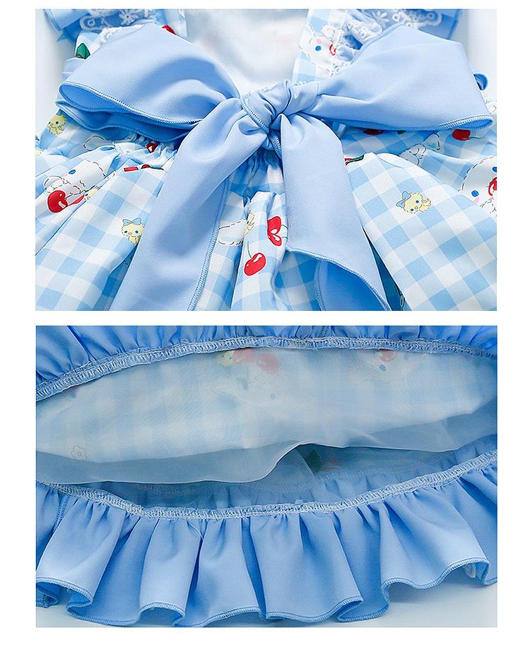 Vestito estivo da bambina Cinnamonroll Lolita Principessa con spalline per festa di compleanno