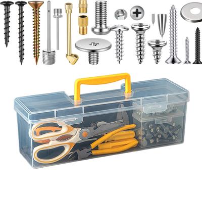 Klarer Teileorganizer Kleinteile-Organizer Fächerbox für Arbeit Muttern Schrauben Elektronik Klemmenmarkierer Ratsche Mechaniker