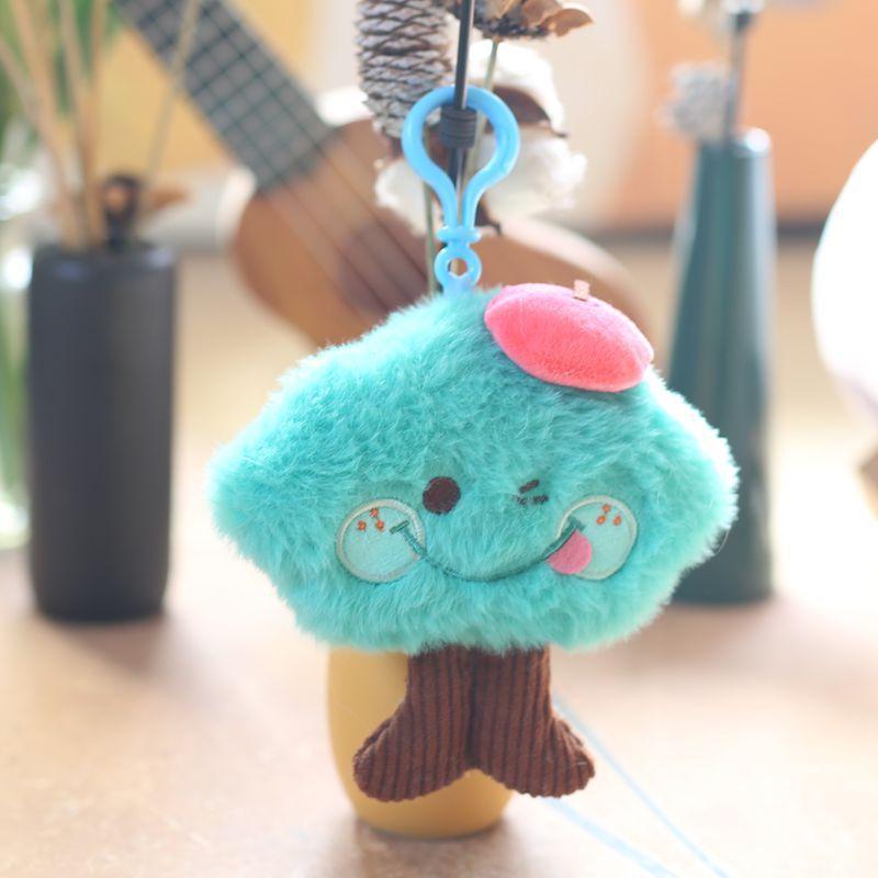 Cute Cute Forest Tree Series Small Pendant Plush Toy Doll Pine Bag Hanging Keychain Doll