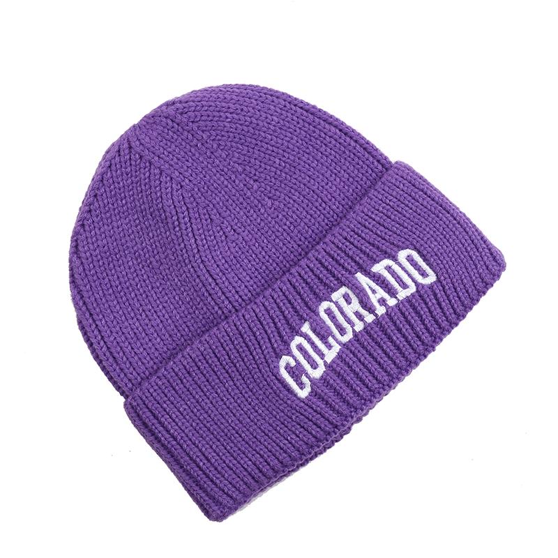1pc Winter Warm Beanie Hat with Letter Embroidered,Windproof Casual Knitted Caps for Men and Women,suitable for Dailywear Tralve