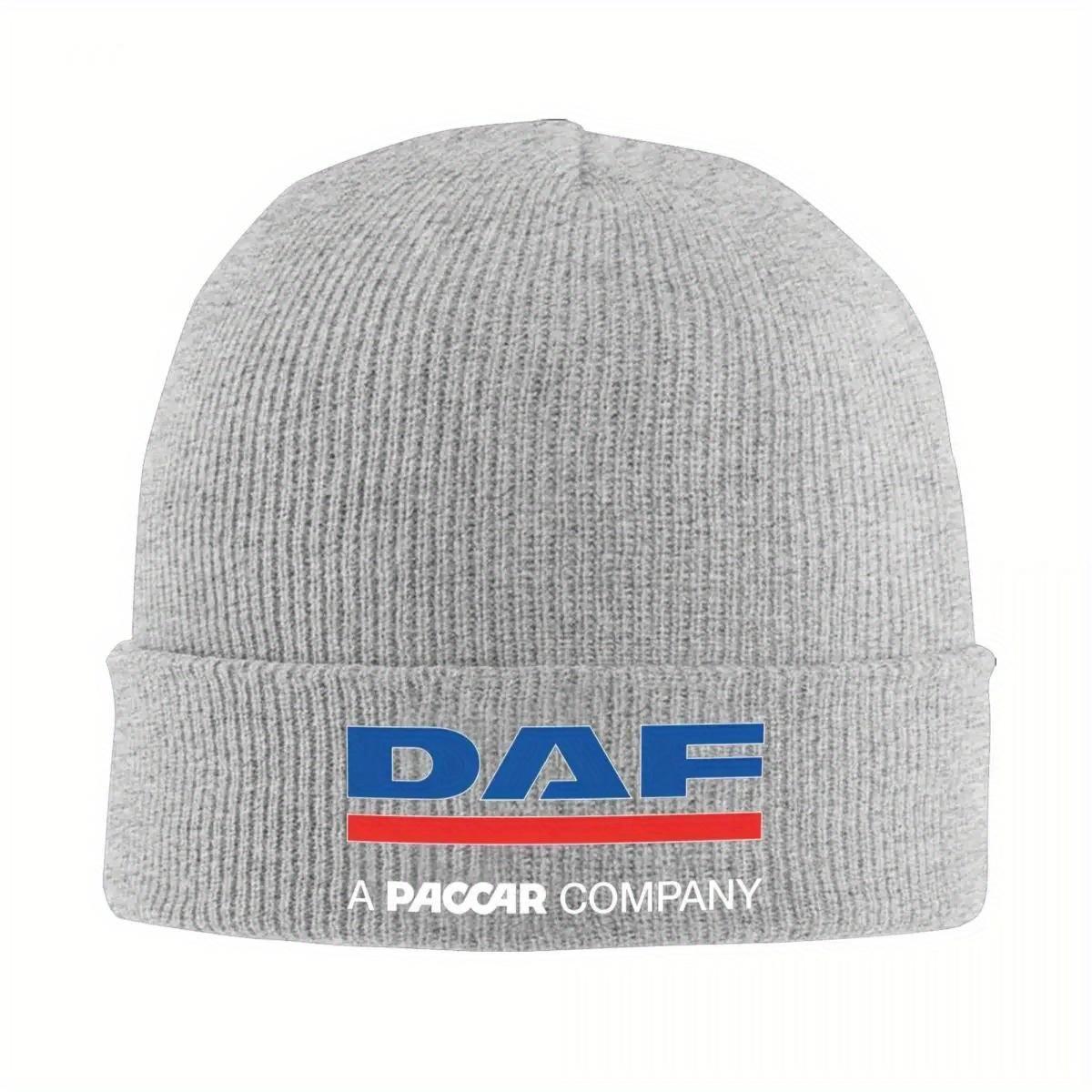 

DAF Trucks Bonnet Hats logo Skullies Beanies Adult Unisex Funny Elastic Beanie Hats Spring Hippie Design Cap