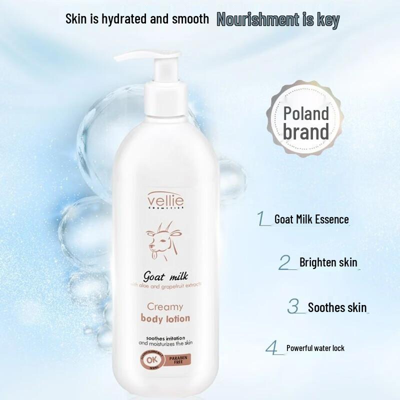 Vellie Polish Ziegenmilch Feuchtigkeitsspendende Körperlotion Doppelpack