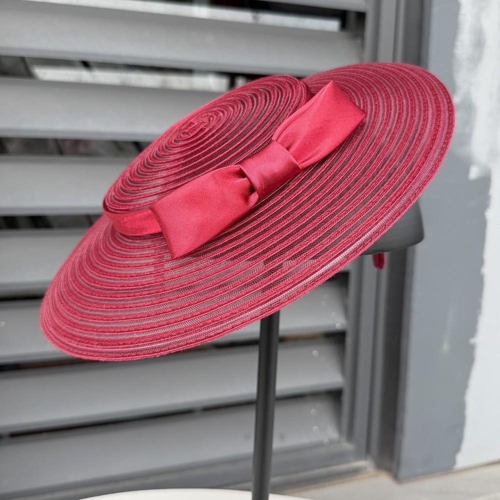 Elegant Wide Brim Fascinator Sun Protection Mesh Fascinator Fashion Kentucky Hat Women’s
