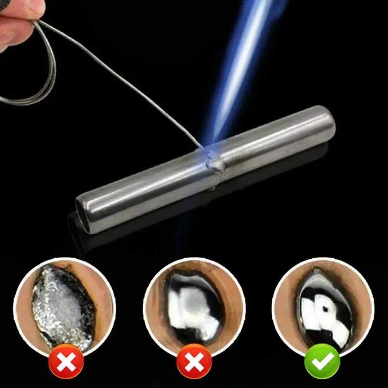 2MM*33CM Niedrigtemperatur Leichtschmelzendes Aluminium Universal Silber Schweißstab Kerndrahtstab Lot Keine Notwendigkeit Schweißpulver Schweißstab