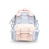 Bag Nature Pale Series Macaron Tiny 1L Girls Casual Crossbody Mobile Phone Bag Handbag X [DOUGHNUT] Women's (Raindrop Hazy)