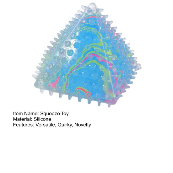 Yousheng Geometric Slow-Rising Squeeze Toy Soft TPR Fidget for Stress Relief Cute Textured Decompression Gadget for Kids Adults