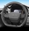 Lynk & Co Genuine Leather Steering Wheel Covers: Sizes 01, 02, 03, 05, 06, 09, All-Season, Non-Slip, Ultra-Thin.