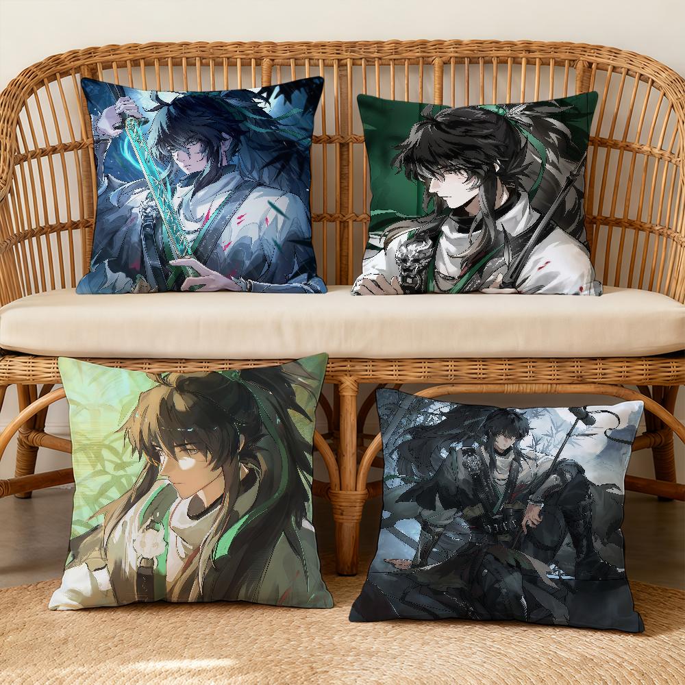 Cushion Qiuyuan Cover Soft Case For Wuthering Sofa Waves Living Room Home Comfortable Office Decor Protective Pillow Covers