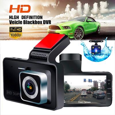 4 İnç 1080P Ultra Yüksek Çözünürlüklü DVR 170 Derece Geniş Açılı Ön ve Arka Çift Kayıtlı Araç Kamerası Gece Görüşlü Sürüş Kaydedici