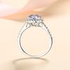 Bague Ringen New 100% 925 Sterling Silver 1 Or 2CT Oval Moissanite Gemstone Engagement Rings Fine Jewelry Diamond Rings For Women