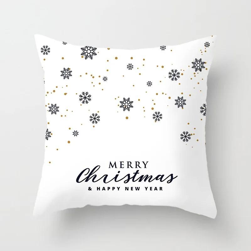 Christmas Themed Pillowcases Car Accessories Office Santa Claus Living Room Sofa Home Pillowcases
