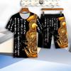 Men's Casual Set Summer Short Sleeved T-shirt+shorts 2-piece Set