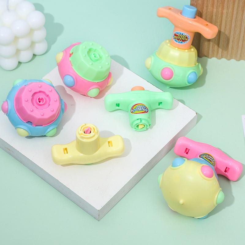 Spinning Lotus Plastic Top Toy With Light Show For Childrens Party And Area Play