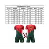 Kids Sport Equipment Ronaldo Portugal Soccer Jersey No.7 2022/2023 Season Free Keychain 6-Piece Set Red Polyester